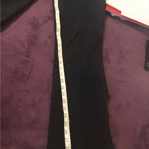 Talbots Flawless Five Pocket High Waisted Curvy Barely Boot Cut Black Jeans - Picture 6 of 13